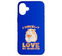 Custodia per iPhone 16 Plus I Wheel-y Love My Hamster Cute Pet Lover Citazione