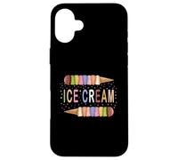 Custodia per iPhone 16 Plus Ice Cream T shirt Birthday Decorations Gift Ice Cream Maker