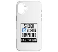 Custodia per iPhone 16 Plus Idea regalo pensionamento Discorso in pensione