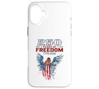 Custodia per iPhone 16 Plus Il 250° anniversario degli Stati Uniti celebra l'angelo e la bandiera patriottici
