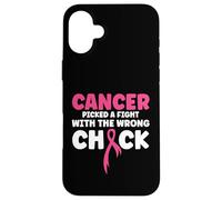 Custodia per iPhone 16 Plus Il cancro ha scelto di combattere con la ragazza sbagliata