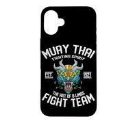 Custodia per iPhone 16 Plus Il Demone tigre E La Muay Thai