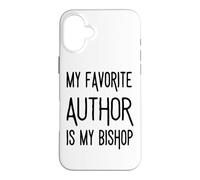 Custodia per iPhone 16 Plus Il mio autore preferito è la Giornata nazionale degli autori della mia chiesa vescovo