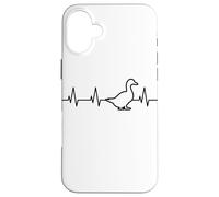 Custodia per iPhone 16 Plus Il mio cuore batte per le anatre