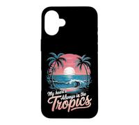 Custodia per iPhone 16 Plus Il mio cuore è sempre ai tropici Maui