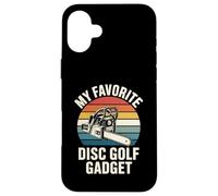 Custodia per iPhone 16 Plus Il mio gadget preferito per il golf a disco con motosega Joke Disc Golf