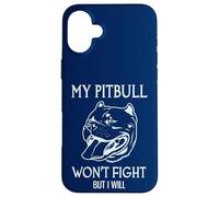 Custodia per iPhone 16 Plus Il mio Pitbull non combatterà ma io sarò American Pitbull Terrier