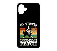 Custodia per iPhone 16 Plus Il mio servizio è quasi buono come i miei cani prendono