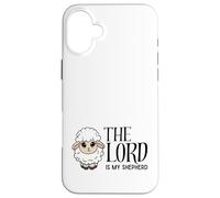 Custodia per iPhone 16 Plus Il Signore è il mio pastore Salmo 23 Agnello di pecora