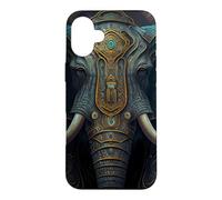 Custodia per iPhone 16 Plus Il sublime maestoso re elefante fantasy