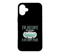 Custodia per iPhone 16 Plus Il tavolo del Baccarat è il mio posto felice Giocatori di Baccarat divertenti