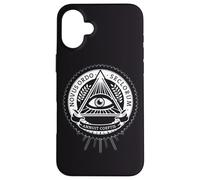 Custodia per iPhone 16 Plus illuminati tutti gli occhi vedenti cospirazione illusione piramide