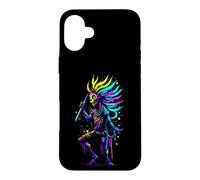 Custodia per iPhone 16 Plus Illustrazione astratta della figura mistica di danza