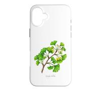 Custodia per iPhone 16 Plus Illustrazione della pianta del ginkgo biloba