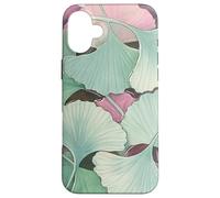 Custodia per iPhone 16 Plus Illustrazione dell'acquerello di foglie di ginkgo