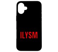 Custodia per iPhone 16 Plus ILYSM Retro 80s Text Slang Significativo Design Minimale