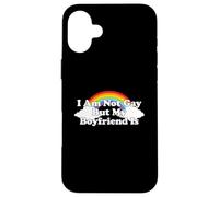 Custodia per iPhone 16 Plus I'm Not Gay But My Boyfriend Is