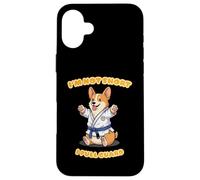 Custodia per iPhone 16 Plus I'm Not Short - I Pull Guard Jiu Jitsu Corgi