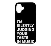 Custodia per iPhone 16 Plus I'm Silently Judging Your Taste In Music Teacher DJ Musicician