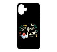 Custodia per iPhone 16 Plus Immagine della scuola insegnante abbinata 12th Grade Crew