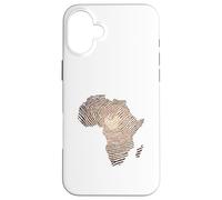 Custodia per iPhone 16 Plus Impronta digitale dell'Africa della melanina