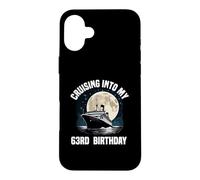 Custodia per iPhone 16 Plus In crociera verso la mia vacanza in crociera per il 63° compleanno