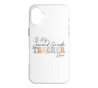 Custodia per iPhone 16 Plus In My Second Grade Era Retro Groovy Back to School Insegnanti