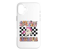 Custodia per iPhone 16 Plus In My Spooky Unicorn Era Groovy Halloween Animals Costume