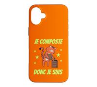 Custodia per iPhone 16 Plus Io composto quindi sono Natura Bio Riciclaggio Ecologia