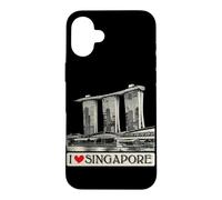 Custodia per iPhone 16 Plus io, cuore, singapore, retro, vendemmia, orizzonte, iconico, singapore