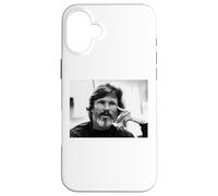Custodia per iPhone 16 Plus Io e Bobby McGee cantante Kris Kristofferson nel 1982
