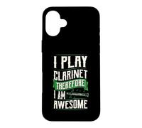 Custodia per iPhone 16 Plus Io suono il clarinetto quindi sono fantastico