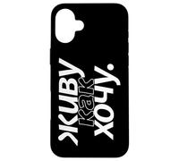 Custodia per iPhone 16 Plus Io vivo così come voglio vole! Scritta in Russia