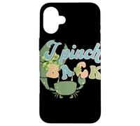 Custodia per iPhone 16 Plus Irish Punch Back Shamrock Crab Lucky St Patricks Art