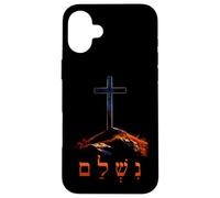 Custodia per iPhone 16 Plus It is Finished - Hebrew Cross of Jesus Passover Easter