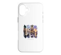 Custodia per iPhone 16 Plus Italia Gondole, Canali e Piazza Marco - Vacanze Venezia