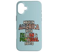 Custodia per iPhone 16 Plus Italiano E Portoghese Made In America Mix Heritage Vintage
