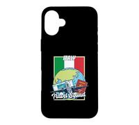 Custodia per iPhone 16 Plus Italy Travel Squad Biglietto aereo Passaporto Viaggi Italia