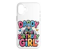 Custodia per iPhone 16 Plus It's My dad's Birthday piccione Daddy Family Bday