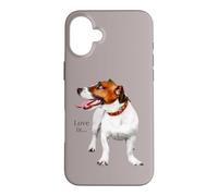 Custodia per iPhone 16 Plus Jack Russell Terrier Camicia Mamma Papà Donne Uomini Bambini Love Dog
