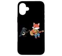 Custodia per iPhone 16 Plus Jam session di chitarra Fox And Crow