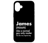 Custodia per iPhone 16 Plus James Like A Normal Guy Only Cooler Legend King Nome