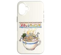 Custodia per iPhone 16 Plus Japanese Retro 90s Mecha Warrior Meka Roboto Ukiyo-E Ramen