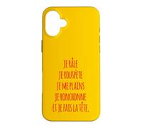 Custodia per iPhone 16 Plus Je râle je rouspète je me plains je ronchonne fais la tête