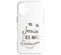 Custodia per iPhone 16 Plus Jesús Es Mi Salvación