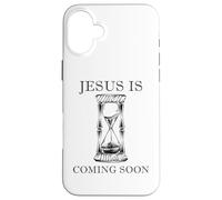 Custodia per iPhone 16 Plus JESUS is Coming Soon - Rapture Warning Christian Quote