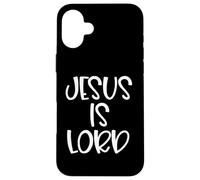 Custodia per iPhone 16 Plus Jesus Is Lord Christian Religion Faith Love Religious