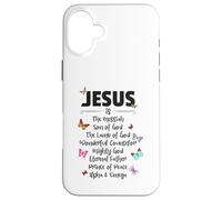 Custodia per iPhone 16 Plus Jesus is The Messiah Mighty God Beautiful Savior Lamb of God