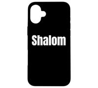 Custodia per iPhone 16 Plus Jewish Hebrew Faith Phrase Design Shalom Chai Tess and more
