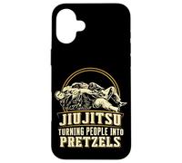 Custodia per iPhone 16 Plus Jiu Jitsu Trasformare le persone in pretzel Arti marziali divertenti